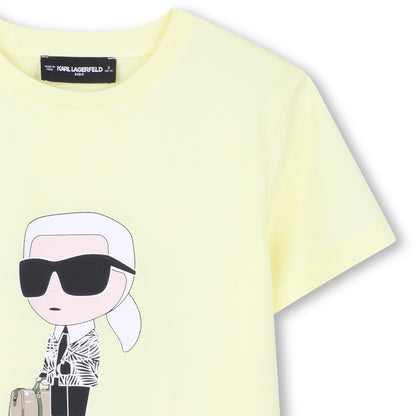 Camiseta Algodón Orgánico Karl Ikonik Amarilla