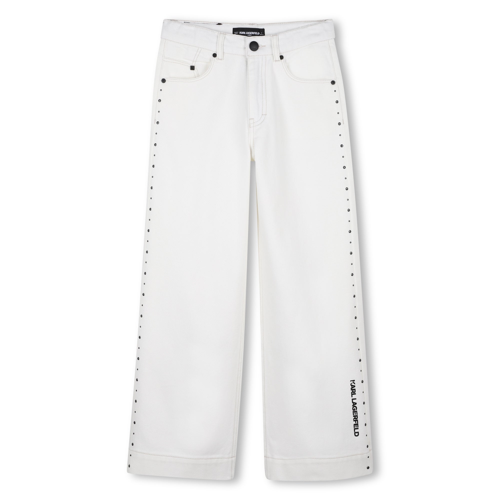 Pantalón Taches Wide Leg Blanco Leche