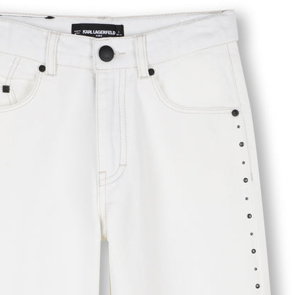 Pantalón Taches Wide Leg Blanco Leche