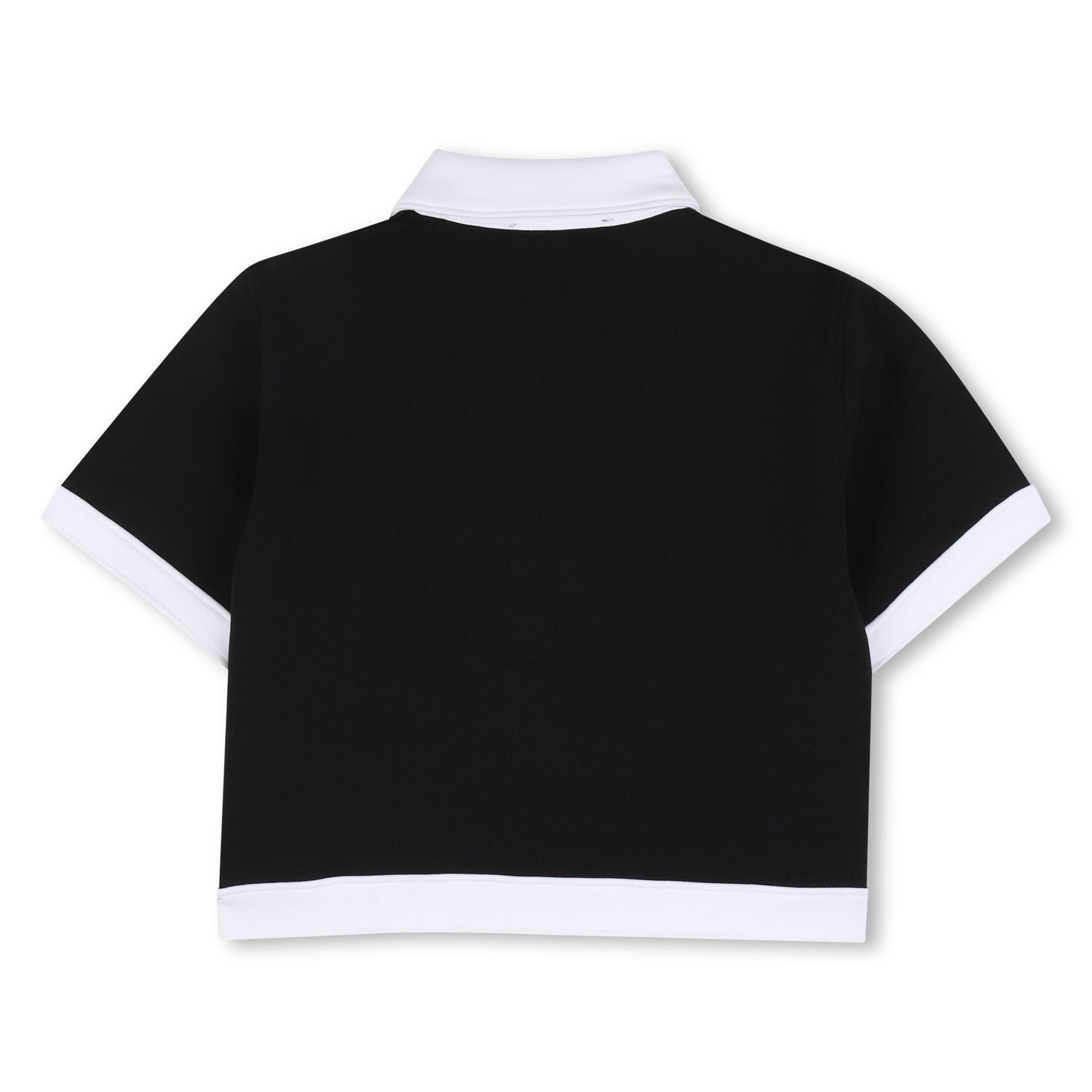 Chaqueta Bolsillos Contraste Negra