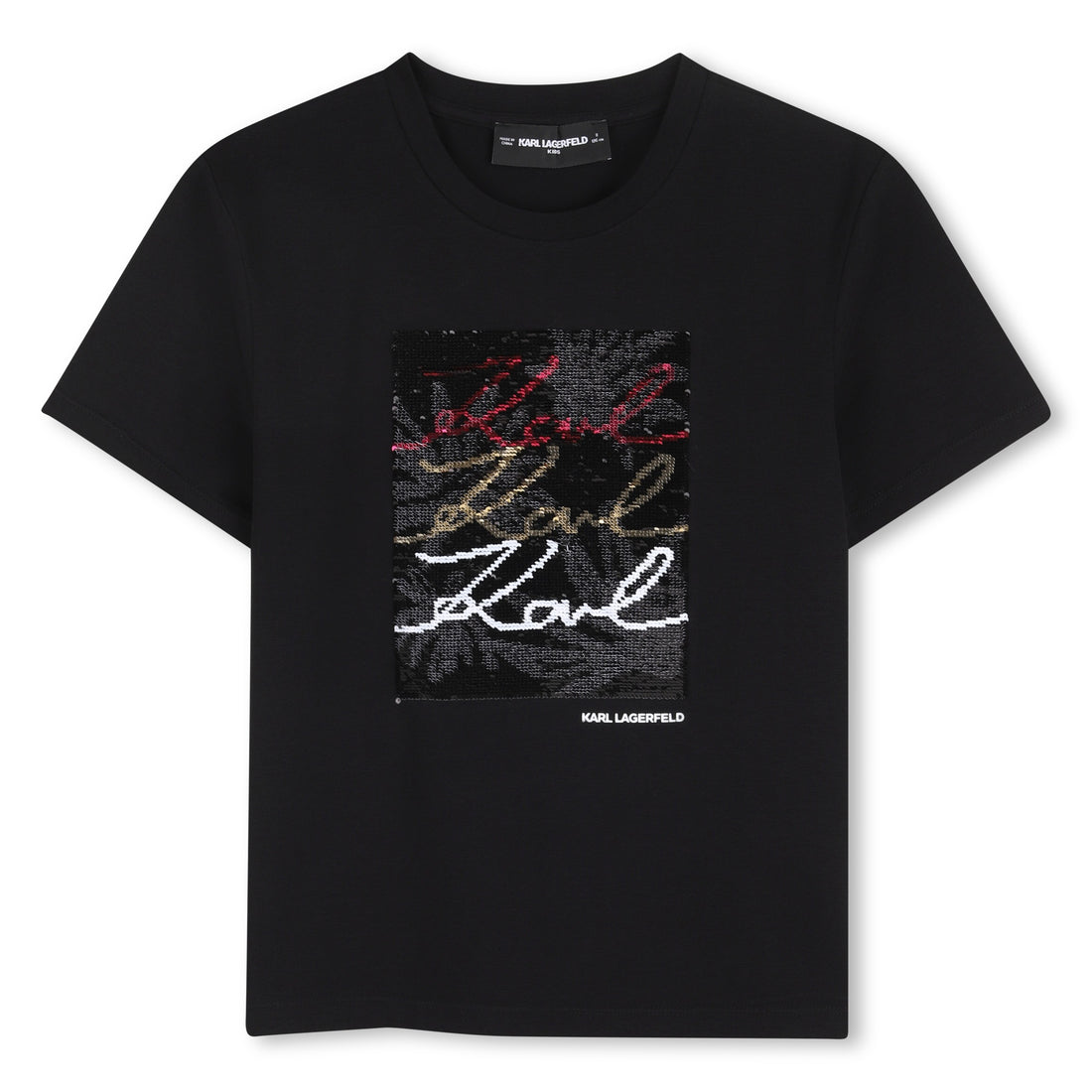 Camiseta Sequins Reversibles Negra