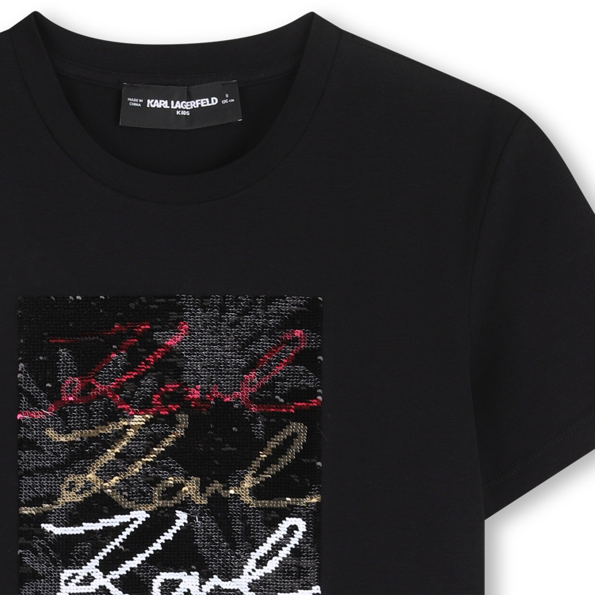 Camiseta Sequins Reversibles Negra