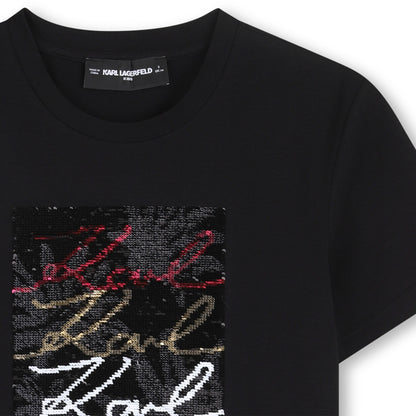 Camiseta Sequins Reversibles Negra