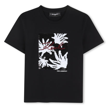 Camiseta Sequins Reversibles Negra