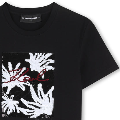 Camiseta Sequins Reversibles Negra