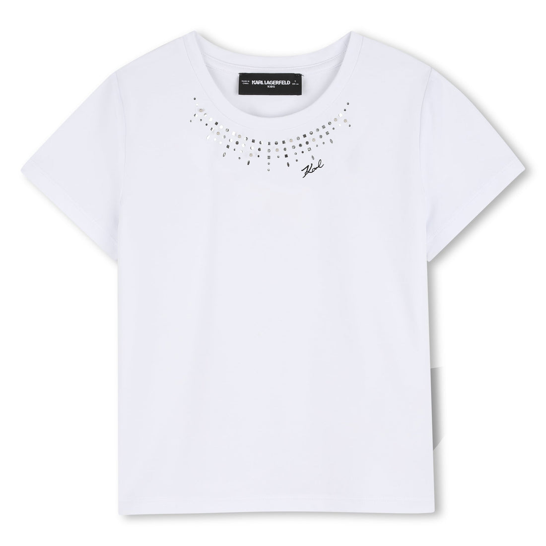 Camiseta Clásica Taches Karl Blanco