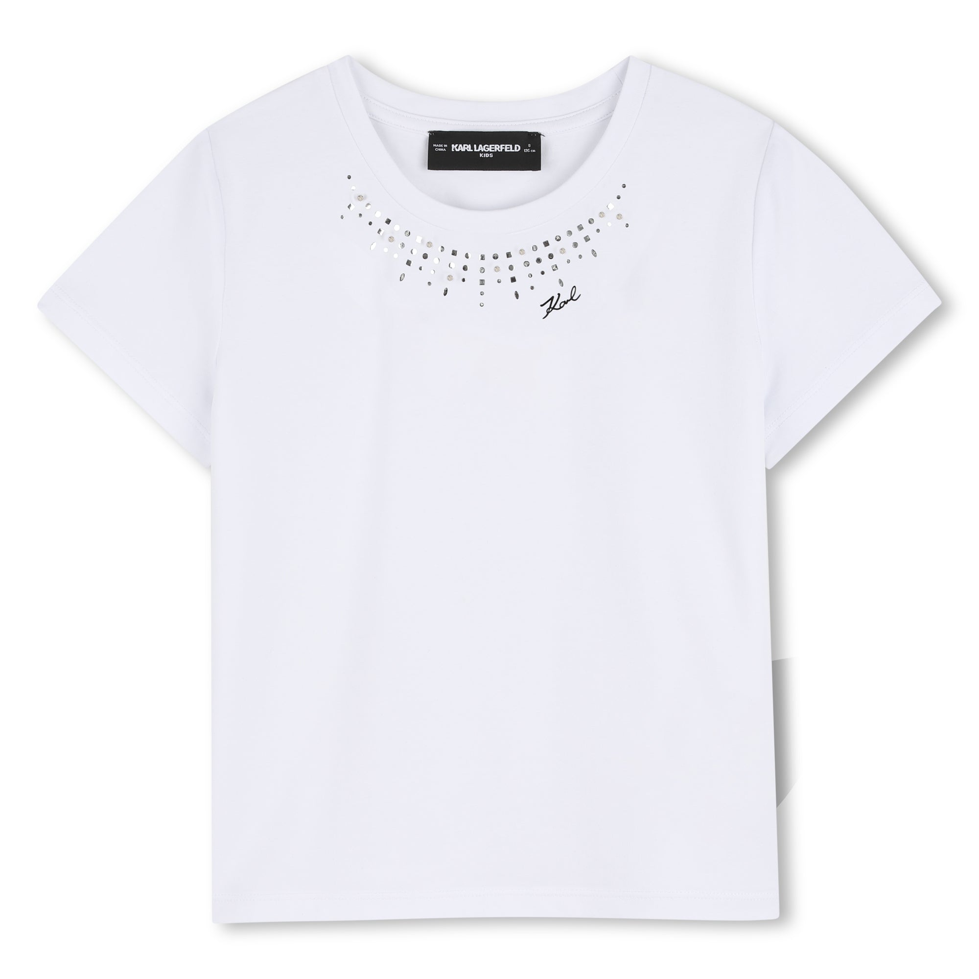 Camiseta Clásica Taches Karl Blanco