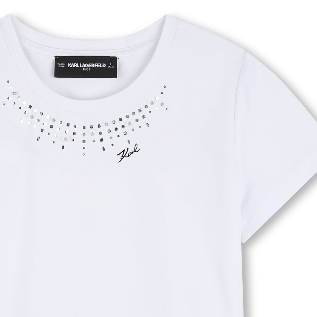 Camiseta Clásica Taches Karl Blanco
