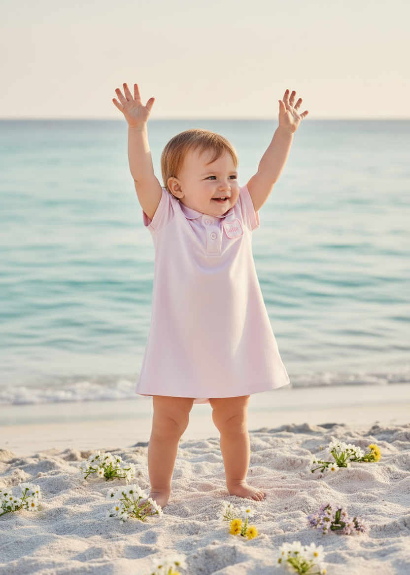 Campaña Bebé BOSS Mirando Derecha Playa