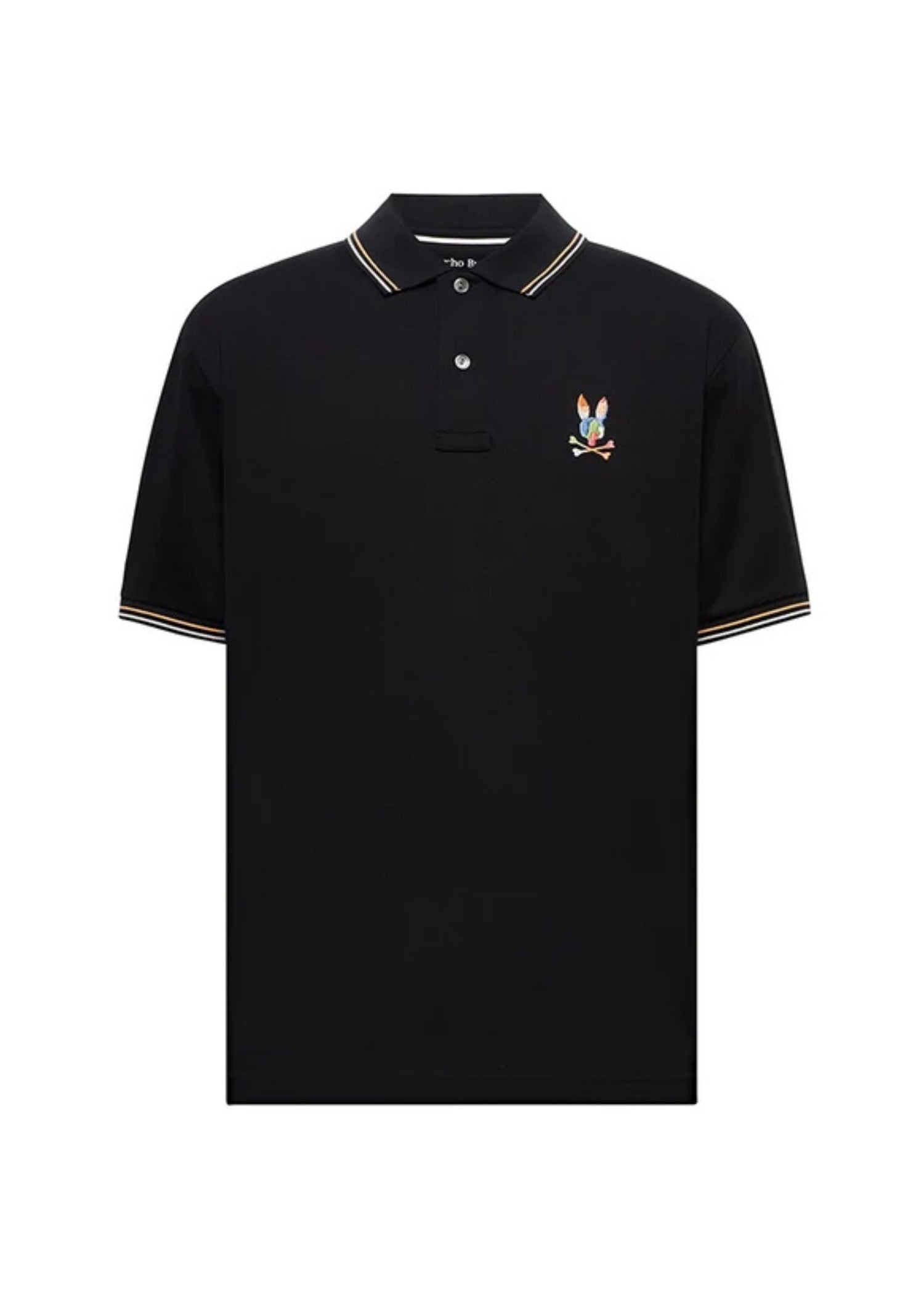 Polo Ara Bordada Negra