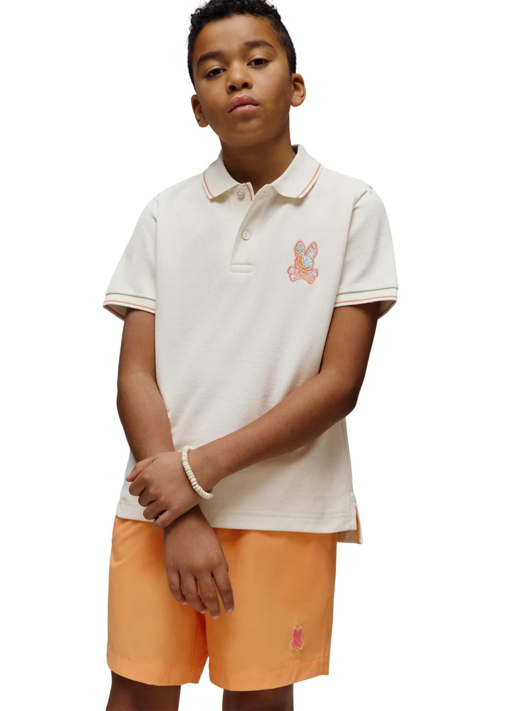 Polo Oliver Bordada Beige
