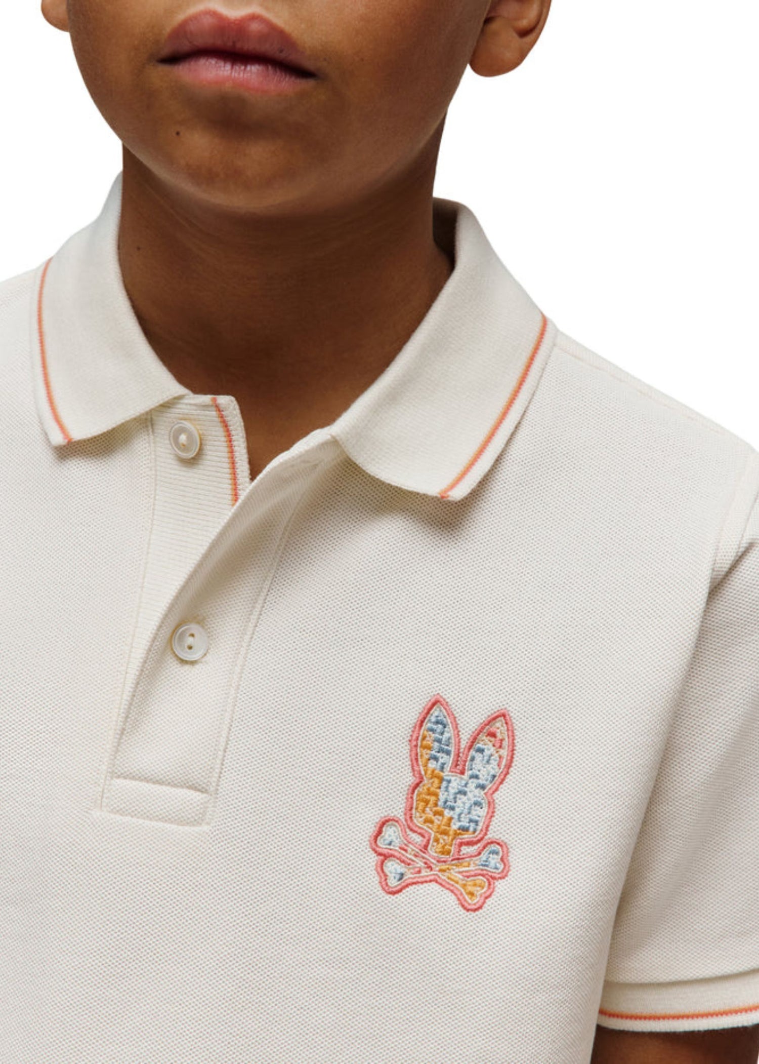 Polo Oliver Bordada Beige