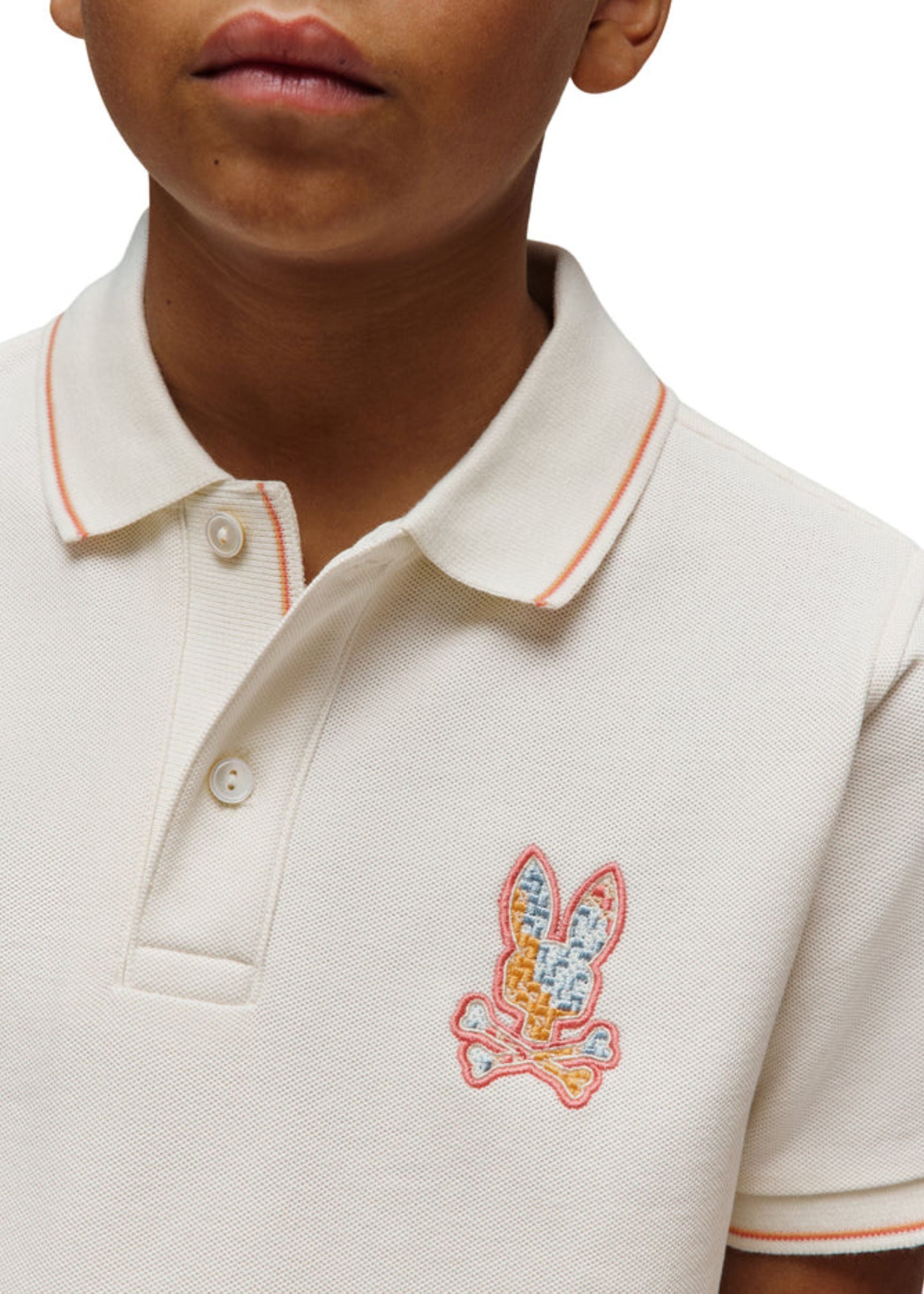 Polo Oliver Bordada Beige