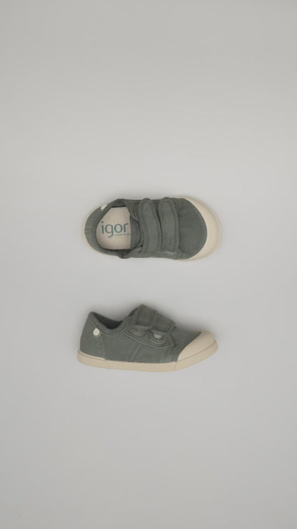 Tenis Lona Barefoot Kaki Unisex